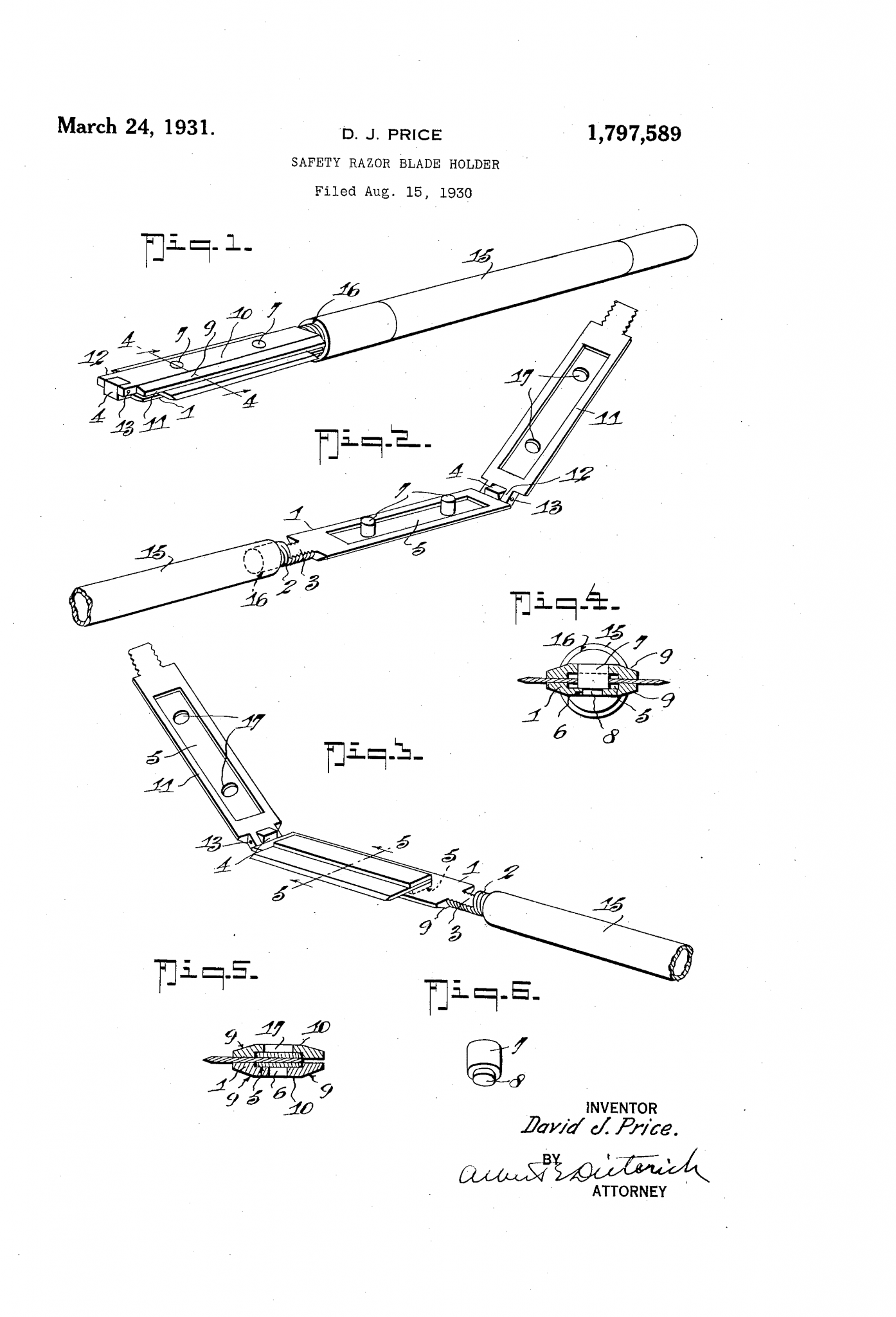 Safety-razor-blade holder for easy stropping - Wegian WetshavingWegian ...