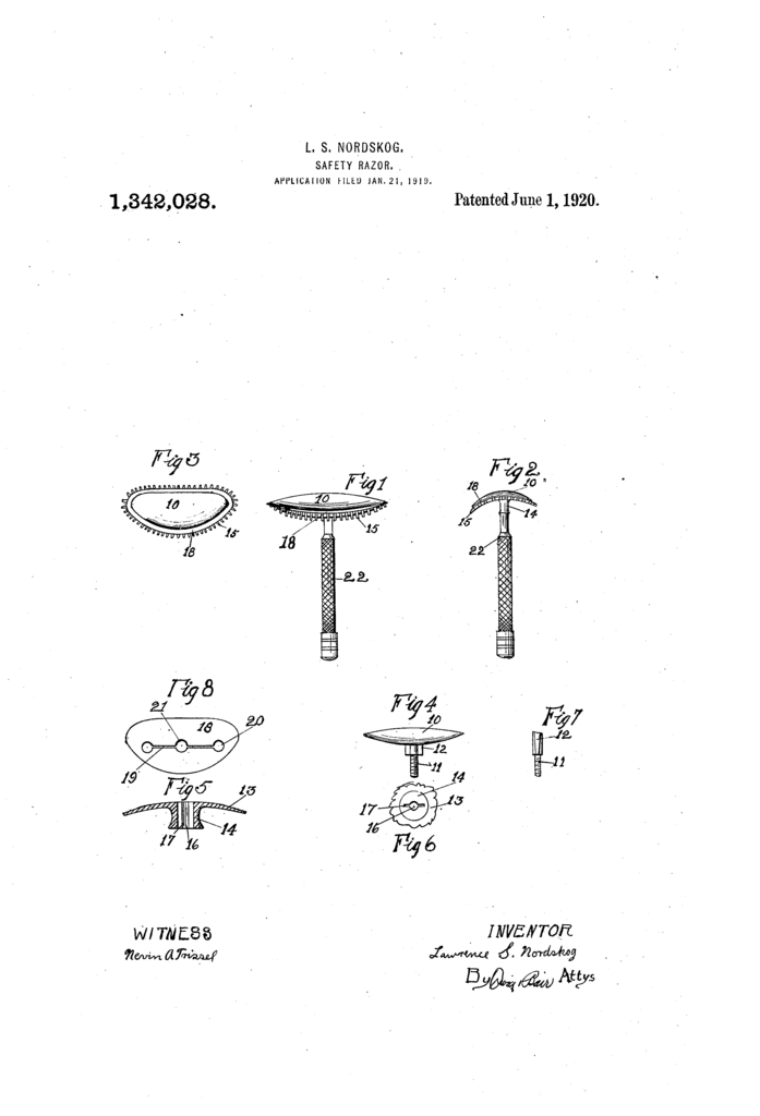 Patent drawing from US patent 1,342,028