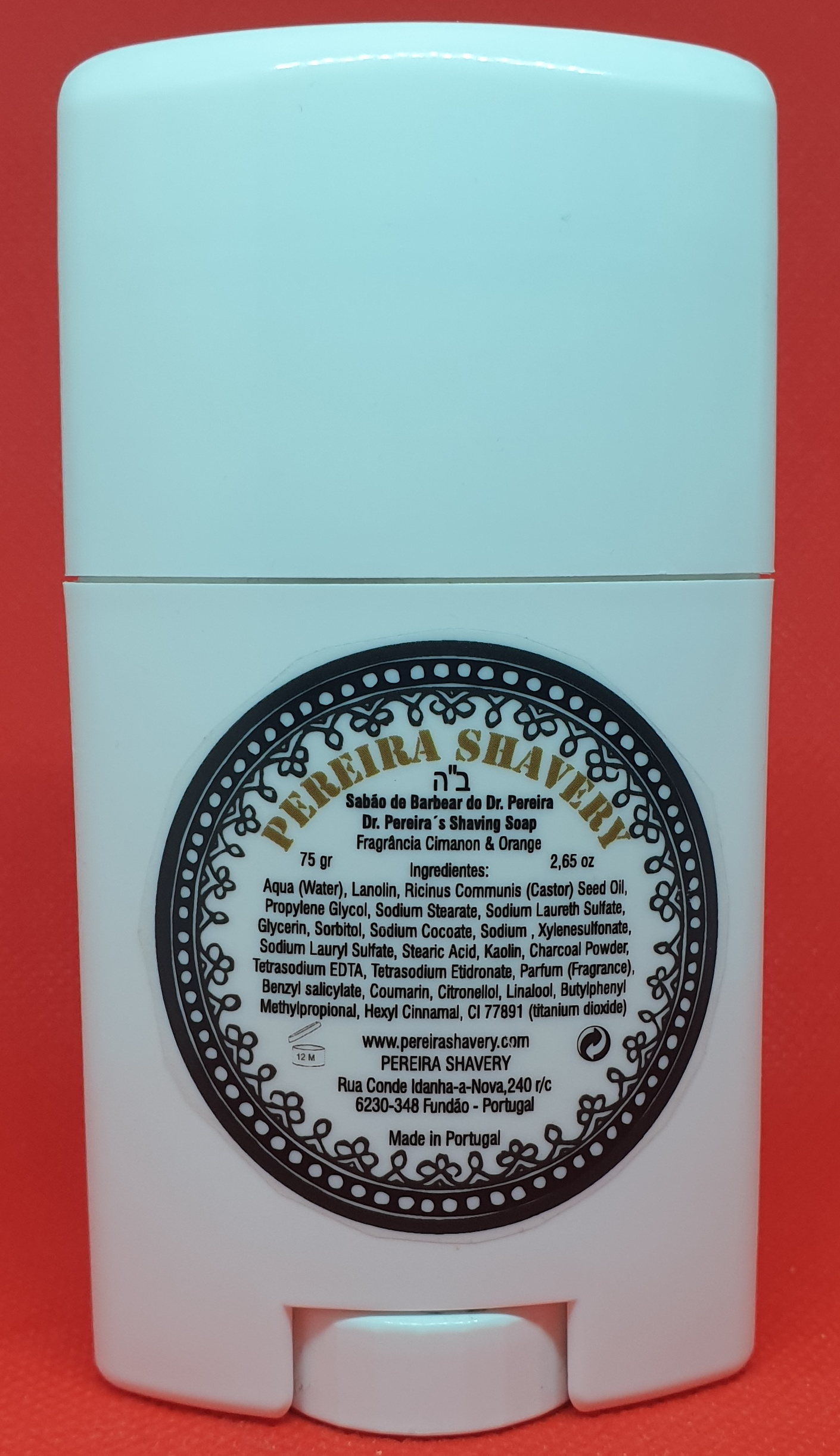 Pereira charcoal soap in stick form Wegian WetshavingWegian Wetshaving