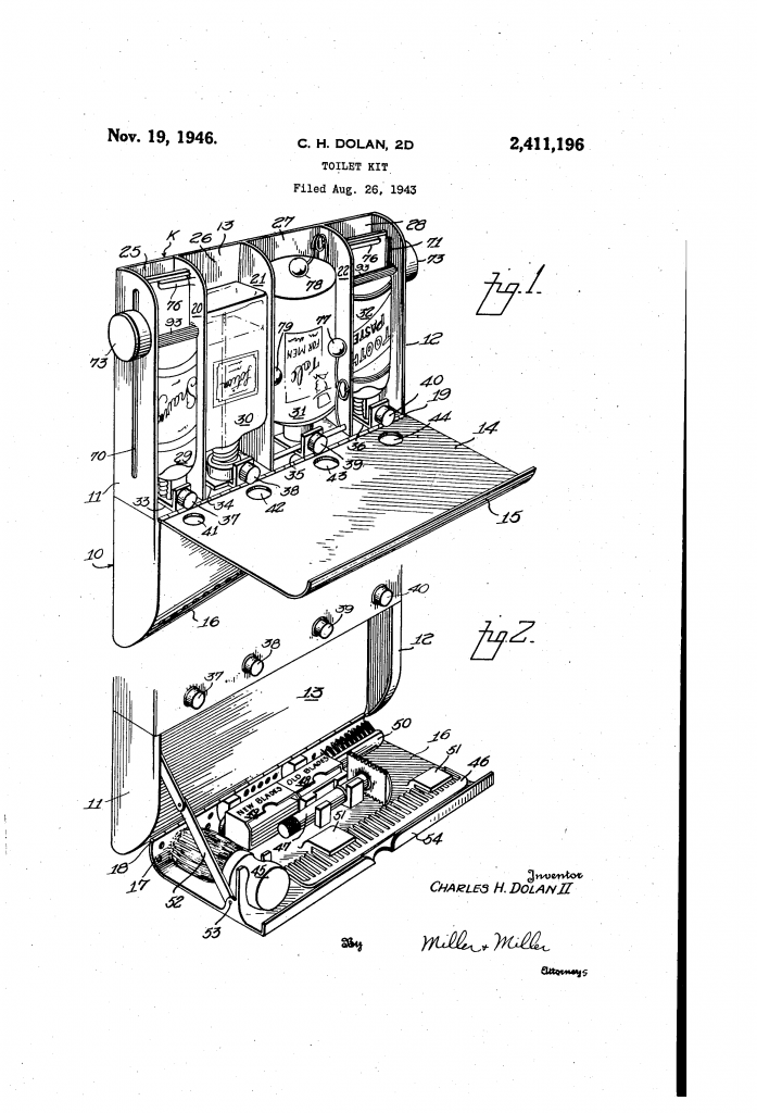 The wall mounted toilet kit as shown in the patent drawing